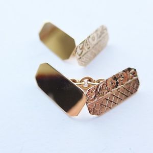 【貨物輸送無料】メンズ付属物― ヴィンテージカフスリンク60   19589コンピュータ断層撮影法折り返し繋がりvintage cufflinks 60th birthday gift  1958 hallmarked 9コンピュータ断層撮影法 solid gold cufflinks
