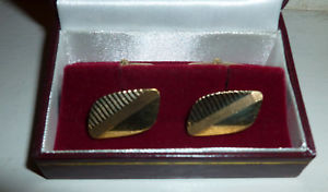【送料無料】メンズアクセサリ―　イエローゴールドエンジンオンカフリンクスグラムstunning 9ct yellow gold engineturned cufflinks birm 1992 96 grams