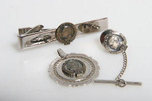 【送料無料】メンズアクセサリ―　タイクリップビンテージコダックメダイヨンvintage kodak 25 years of employment jewelry employee tie clip, medallion