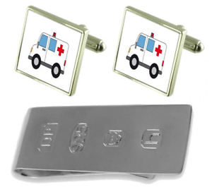 【貨物輸送無料】メンズ付属品― カフスボタンジェームスボンドマネークリップambulance medic cufflinks amp; james bond money clip
