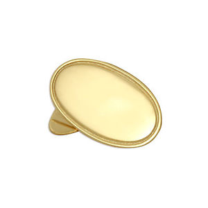【送料無料】メンズアクセサリ— ゴールドクラシックカフリンクスパーソナライズreal 375 9ct gold classic edged oval cufflinks engravable personalise name|hokushin