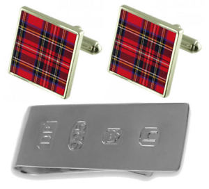 【送料無料】メンズアクセサリ&mdash;　タータンチェックロイヤルスチュワートカフスボタンジェームスボンドマネークリップtartan royal stewart cufflinks amp; james bond money clip｜hokushin
