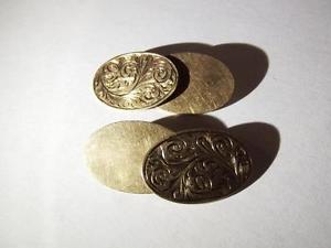 【送料無料】メンズアクセサリ―　ヴィンテージゴールドカフリンクスバーミンガムvintage 9 ct gold cufflinks, hallmarked birmingham 1994