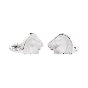 【送料無料】メンズアクセサリ―　ラリックカフスボタンクリスタルパラジウムクリアlalique cheval mascottes cufflinks clear crystal palladium 35,087円