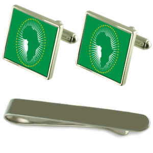 【送料無料】メンズアクセサリ―　フラグシルバーカフスボタンタイクリップボックスセットoas flag silver cufflinks tie clip box gift set 42,237円