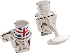 【貨物輸送無料】メンズ添え物― ブルドッグカフリンクス￥tateossian brittania bulldog cufflinks rrp 395