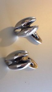 【送料無料】メンズアクセサリ―　ビンテージハンスハンセンシルバーカフリンクスvintage hans hansen 925 silver cufflinks 57,588円