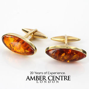【送料無料】メンズアクセサリ―　イタリアソリッドゴールド￥バルトカフスボタンitalian made elegant baltic amber cufflinks in solid 9ct gold gf0020 rrp445