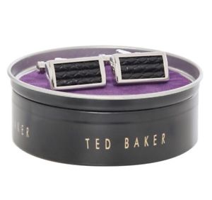 【送料無料】メンズアクセサリ&mdash;　テッドベーカーマラトレザーカフリンクスted baker marat plait leather cufflinks｜hokushin