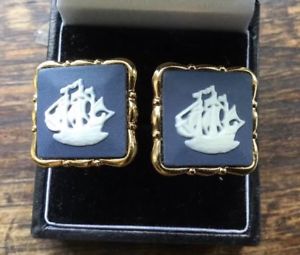 楽天市場】【送料無料】メンズアクセサリ— カフスリンク エースengraved box goldtone cufflinks name ace :  hokushin