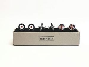 【送料無料】メンズアクセサリ―　カフスボタンカフリンクスセットraf set of 3 cufflinks cuff links gift set