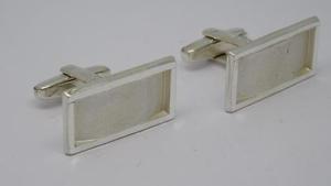 【送料無料】メンズアクセサリ―　ビンテージスターリングシルバーカフスボタン***vintage modernist sterling silver cufflinks149gms**