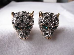 【送料無料】メンズアクセサリ―　バトラーウィルソンスワロフスキークリスタルヘッドカフスボタンbutler amp; wilson swarovski crystal leopard head cufflinks boxed 22,052円