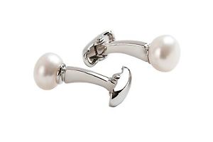 【送料無料】メンズアクセサリ―　カフリンクスレディースカフホワイトボックスリンクwomen cufflinks ladies cuff links white freshwater pearl with gift box