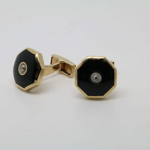 【貨物輸送無料】メンズ付属品― ゴールドカフリンクス9コンピュータ断層撮影法 gold cuff links made by orlap