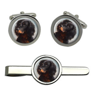 【送料無料】メンズアクセサリ&mdash;　セッターラウンドタイクリップセット listinggordon setter round cufflink and tie clip set｜hokushin