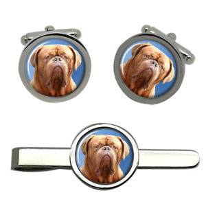 【送料無料】メンズアクセサリ―　ボルドーラウンドタイクリップセットdogue de bordeaux round cufflink and tie clip set