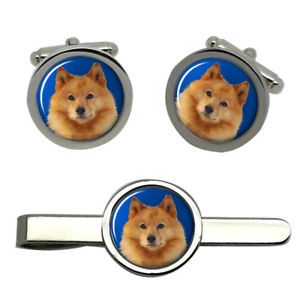 【送料無料】メンズアクセサリ&mdash;　フィンランドラウンドタイクリップセットfinnish spitz round cufflink and tie clip set｜hokushin