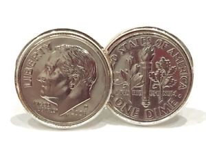 【送料無料】メンズアクセサリ―　アメリカダイムカフスボタン10th tin 2008 wedding anniversary american dime cufflinks 2008 wedding 10th tin