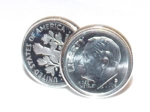 【送料無料】メンズアクセサリ―　501968アメリカダイムコインカフスリンク 50th birthday 1968 anniversary american dime coin cufflinks gift boxed