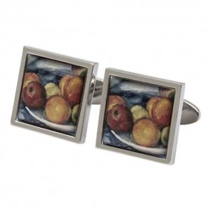 【送料無料】メンズアクセサリ―　セザンヌデザートカフスリンクcezanne fruit bowl fine art cufflinks