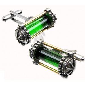 【送料無料】メンズアクセサリ―　ピューターカフスボタンブランドalchemy empire steampunk miasmatic reactor core pewter cufflinks brand