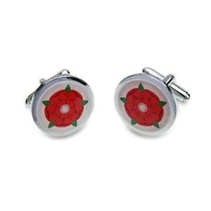 【貨物輸送無料】メンズ付属物― ランカシャーバラカフリンクスlancashire rose cufflinks