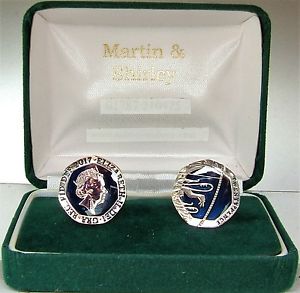 【送料無料】メンズアクセサリ― ペンスカフスボタンアンプ2017 twenty pence 20p cufflinks in blue amp; silver