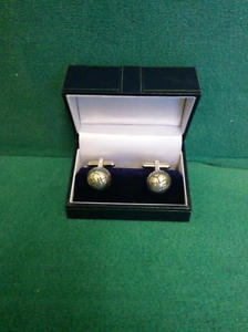 【送料無料】メンズアクセサリ― サッカーカフスボタンfootball cufflinks   silver plated