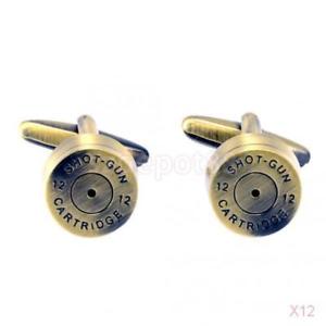 【送料無料】メンズアクセサリ― メンズカフスボタンカフリンクカートリッジカフスボタンメンズ12x mens cufflinks bullet cuff links cartridge cufflinks for mens wedding gifts