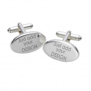 【送料無料】メンズアクセサリ― デザインカフスボタンパーソナライズカフリンクスany design engraved cufflinks personalised oval cufflinks