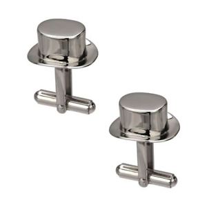 【送料無料】メンズアクセサリ― ライセンスボックストップハットステンレススチールカフリンクスicial licensed monopoly top hat stainless steel cufflinks in gift box