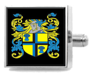 【送料無料】メンズアクセサリ― イートンカフスリンクケースeton england family crest surname coat of arms cufflinks personalised case