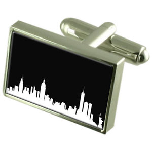 【送料無料】メンズアクセサリ― スカイラインニューヨークカフスリンクメッセージボックスskyline  york cufflinks engraved message box
