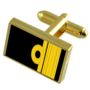 【送料無料】メンズアクセサリ― ランクカフスリンクメッセージボックスroyal navy insignia rank rear admiral goldtone cufflinks engraved message box