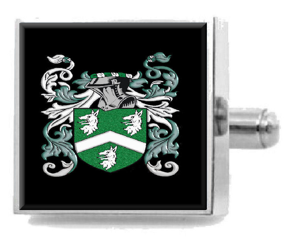 【送料無料】メンズアクセサリ― ロイドウェールズカフスリンクケースlloyd wales family crest surname coat of arms cufflinks personalised case