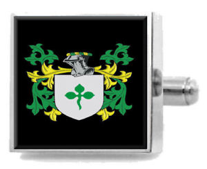 【送料無料】メンズアクセサリ― ticehurstカフスリンクケースticehurst england family crest surname coat of arms cufflinks personalised case