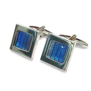 【貨物輸送無料】メンズ佩び物― カフリンクスバーbars of blue cufflinks