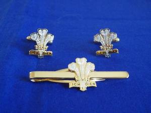 【送料無料】メンズアクセサリ― ウェールズカフリンクタイグリップクリップセットロイヤルroyal regiment of wales  rrw  cuff link and tie grip  clip set