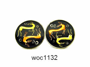 【送料無料】メンズアクセサリ&mdash;　キプロスエナメルパターンコインカフリンクスcyprus enamelled coin cufflinks choice of pattern｜hokushin 13,476円
