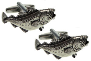【送料無料】メンズアクセサリ&mdash;　ロッドシルバーピューターカフカフリンクスダイレクトリンクcod angling fishing rod silver pewter fish gift cuff links by cufflinks direct｜hokushin 14,045円