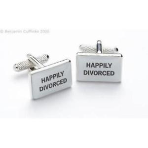 【貨物輸送無料】メンズ佩び物― カフリンクスhappily divorced cufflinks