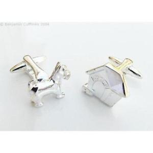 【貨物輸送無料】メンズ佩び物― カフリンクスdog amp; kennel cufflinks