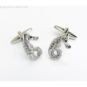 【貨物輸送無料】メンズ佩び物― カフリンクスsea horses cufflinks
