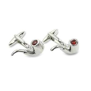 【送料無料】メンズアクセサリ— パイプカフリンクスpipe cufflinks|hokushin