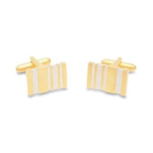 【貨物輸送無料】メンズ佩び物― バーマットゴールドカフリンクスfive 赤ちょうちん matt gold cufflinks