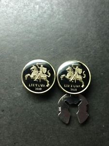 【貨物輸送無料】メンズ佩び物― ボタンカバーリトアニアエナメルコインリトアニアbutton covers lithuania enamelled coin lithuanian knight 17粍