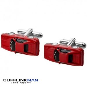 【送料無料】メンズアクセサリ— スポーツカーカフリンクスred sports car cufflinks|hokushin