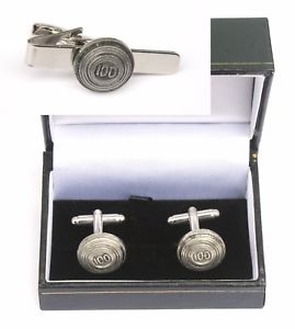 【送料無料】メンズアクセサリ&mdash;　カフスボタンタイクリップバースライドセットclays 100 cufflinks amp; tie clip bar slide set shooting gift｜hokushin