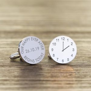 【送料無料】メンズアクセサリ&mdash;　カフリンクスour happy ever after wedding cufflinks｜hokushin